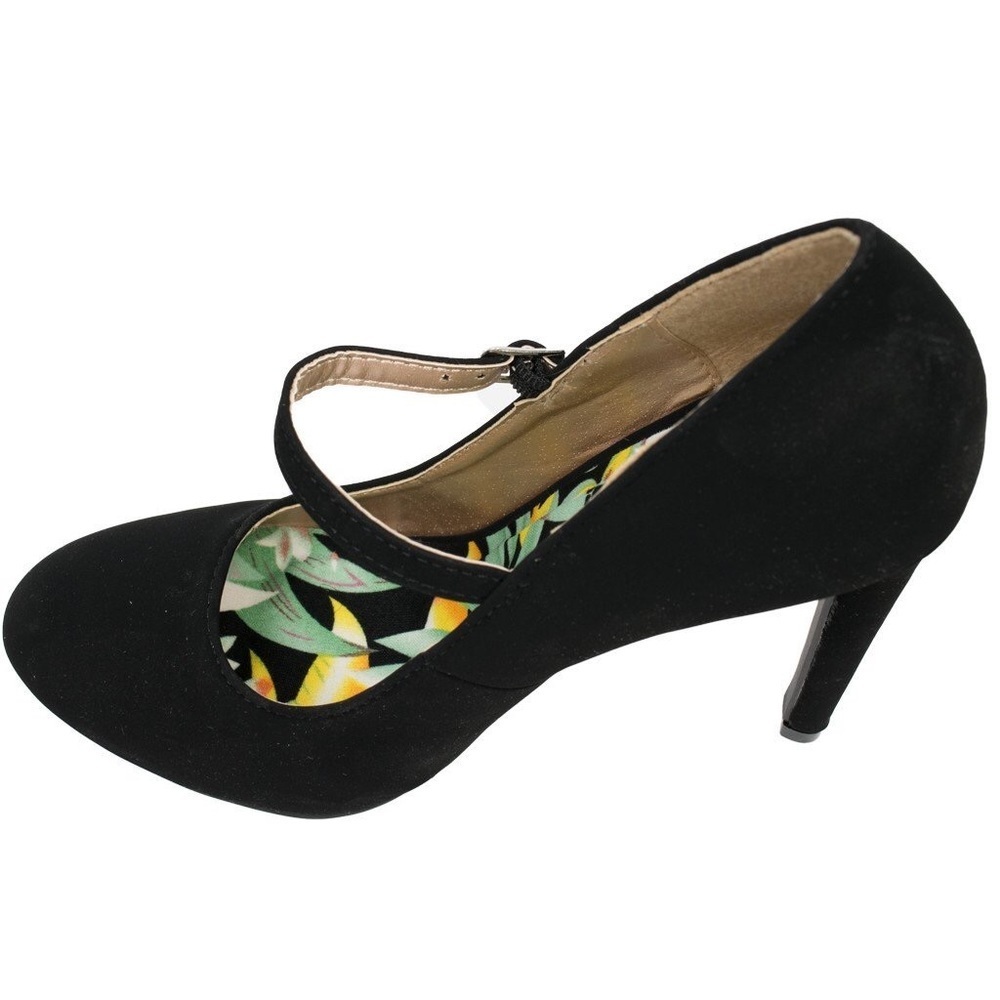 Nubuck Close-Toe Pumps - Picture 2 of 3